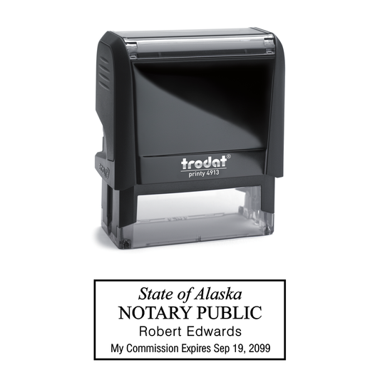 Rectangle Self-Inking Notary Stamp