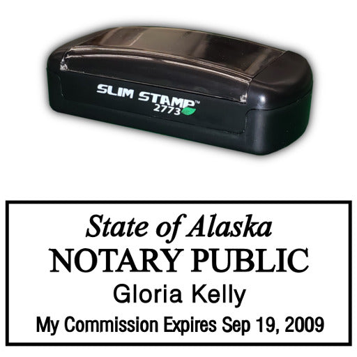 Rectangle Slim Notary Stamp