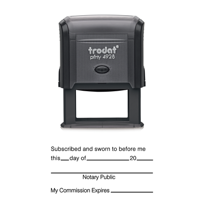 Self-Inking Stock Notary Stamp, Type A