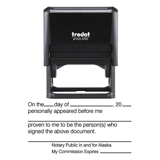 Self-Inking Stock Notary Stamp, Type B